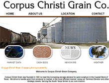 Tablet Screenshot of corpuschristigrain.com